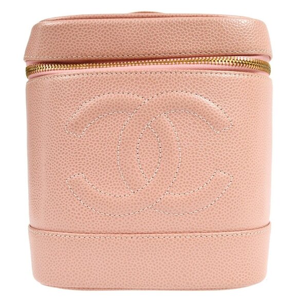Chanel Pink Calfskin Timeless Vanity Handbag 48639 - Picture 1 of 11